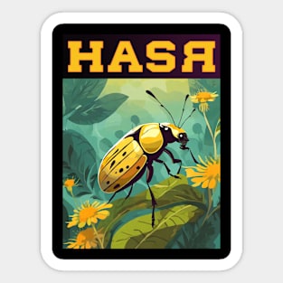 Yellow Tansy Beetle (Design 1) Sticker